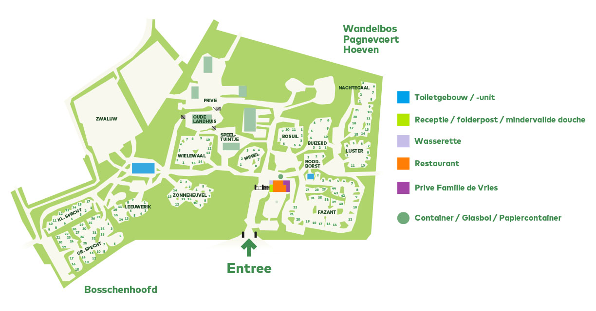 plattegrond met nummering
